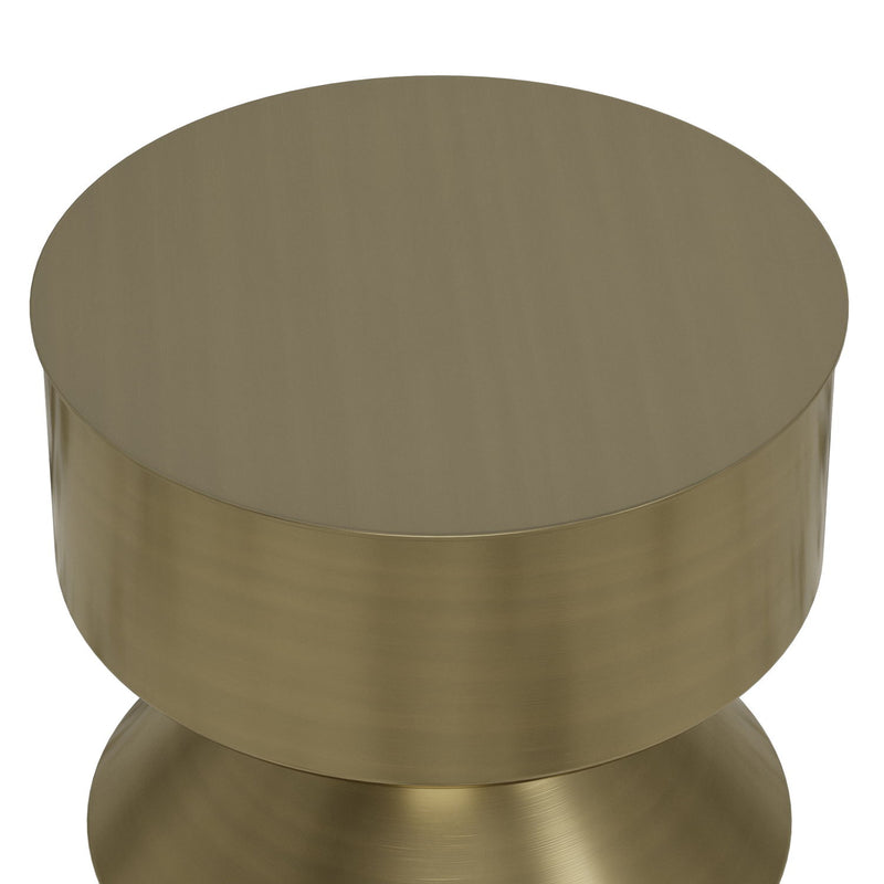 Miller - Side Table - Black / Brass - R&R Furniture Gallery (Fountain Valley, CA)