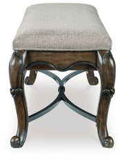 Maylee - Upholstered Storage Bench - Dark Brown - R&R Furniture Gallery (Fountain Valley, CA)