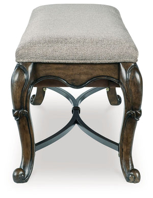 Maylee - Upholstered Storage Bench - Dark Brown - R&R Furniture Gallery (Fountain Valley, CA)