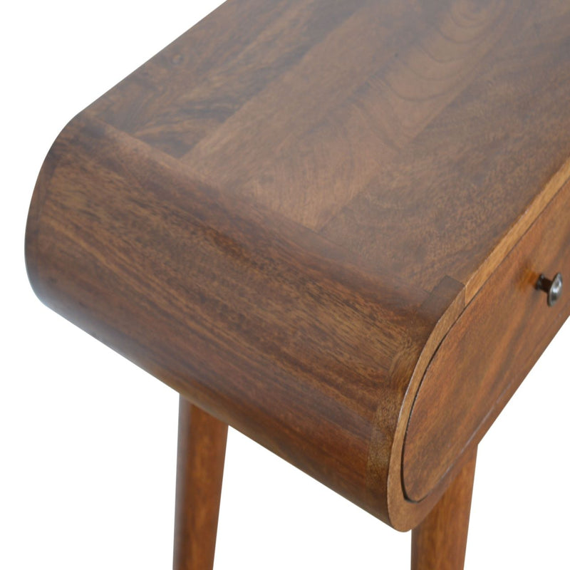 Solid Wood Curved Edge Console Table - R&R Furniture Gallery (Fountain Valley, CA)