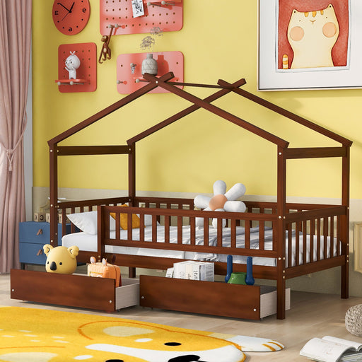 House Bed With 2 Drawers - R&R Furniture Gallery (Fountain Valley, CA)