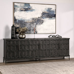 Willmark - 6 Door Iron Leg Sideboard