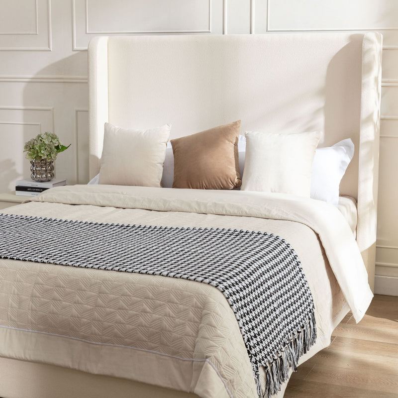 Harper - Tall Headboard Upholstered Bed - R&R Furniture Gallery (Fountain Valley, CA)