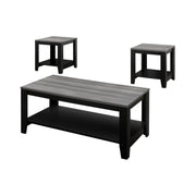 Table Set, Coffee, End, Side, Accent For Living Room Transitional (Set of 3) - Black - R&R Furniture Gallery (Fountain Valley, CA)