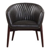 Black Anders Chenille Accent Chair by Uttermost featuring plush upholstery and modern design for stylish living rooms.