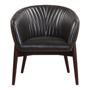 Black Anders Chenille Accent Chair by Uttermost featuring plush upholstery and modern design for stylish living rooms.
