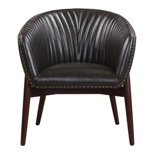 Black Anders Chenille Accent Chair by Uttermost featuring plush upholstery and modern design for stylish living rooms.