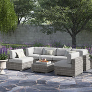Outdoor Wicker Seating Group With Cushions - R&R Furniture Gallery (Fountain Valley, CA)