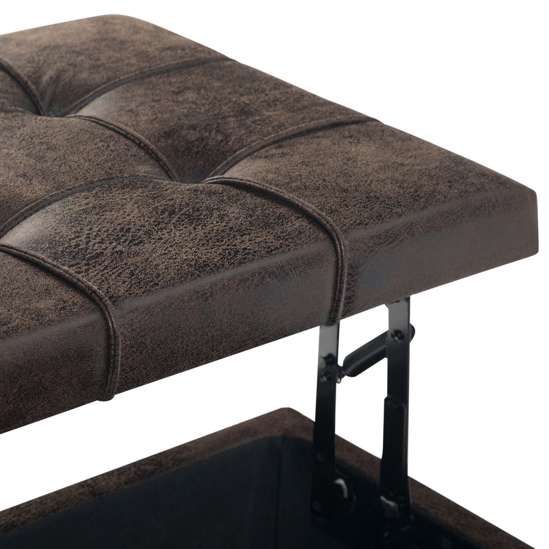 Harrison - Large Coffee Table Storage Ottoman - R&R Furniture Gallery (Fountain Valley, CA)