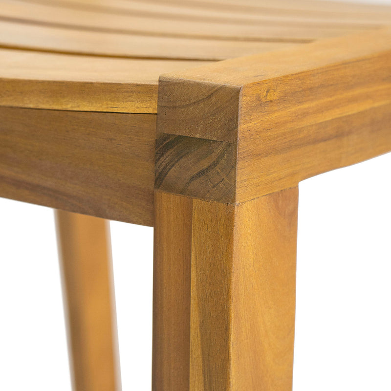 Outdoor Dining Side Chair (Set of 2) - Teak Finish - R&R Furniture Gallery (Fountain Valley, CA)