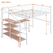 Loft Bed With Desk And Lateral Storage Ladder - R&R Furniture Gallery (Fountain Valley, CA)