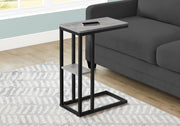 Accent Table, C - Shaped, Marble Look Contemporary & Modern Convenient Design - R&R Furniture Gallery (Fountain Valley, CA)