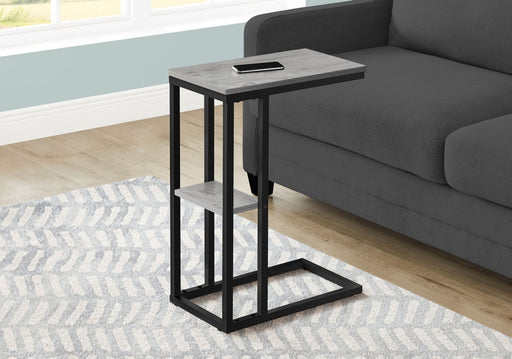Accent Table, C - Shaped, Marble Look Contemporary & Modern Convenient Design - R&R Furniture Gallery (Fountain Valley, CA)