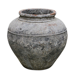Echoes Of Time - Concrete Outdoor Planter - Dark Gray