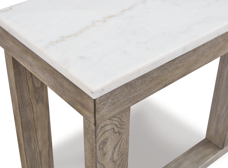 Loyaska - Sofa Table - Brown / Ivory - R&R Furniture Gallery (Fountain Valley, CA)