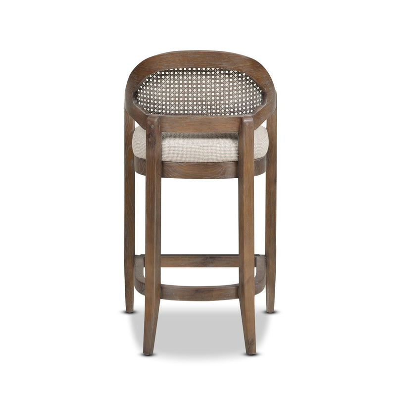 Americana - Mid-Century Modern Cane Back Counter Stool - R&R Furniture Gallery (Fountain Valley, CA)