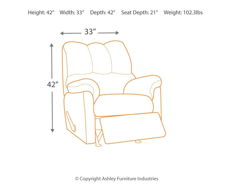 Darcy - Rocker Recliner - R&R Furniture Gallery (Fountain Valley, CA)