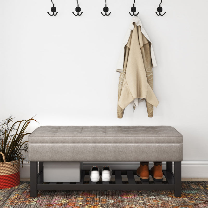 Cosmopolitan - Storage Ottoman Bench With Open Bottom - R&R Furniture Gallery (Fountain Valley, CA)