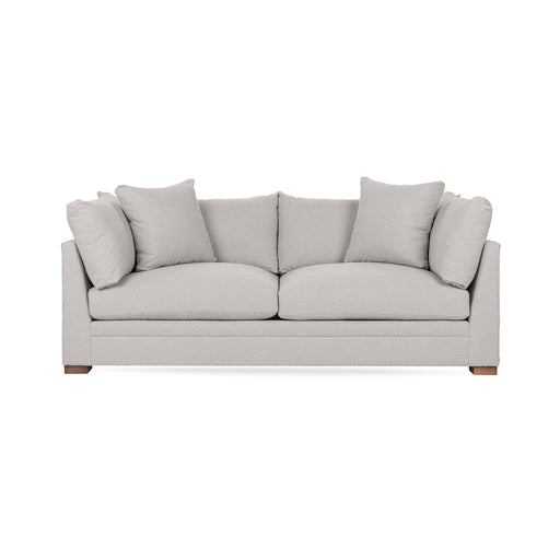 Classic Home Audrey stationary sofa with plush fabric and elegant design, shown in a cozy living room setting.