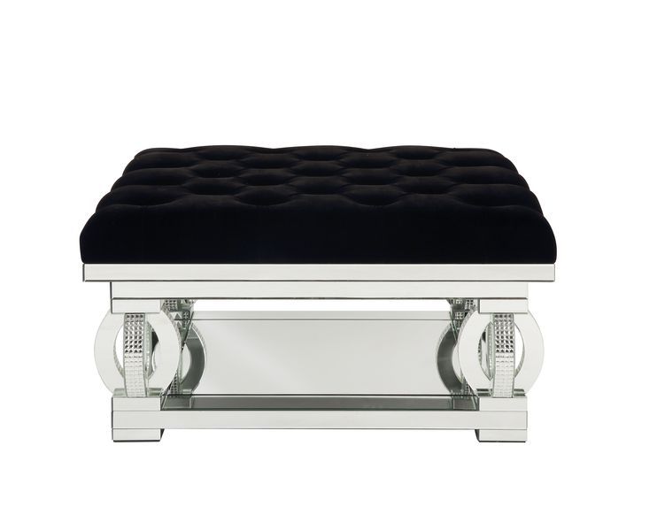 Ornat - Ottoman - Faux Square Diamonds - R&R Furniture Gallery (Fountain Valley, CA)