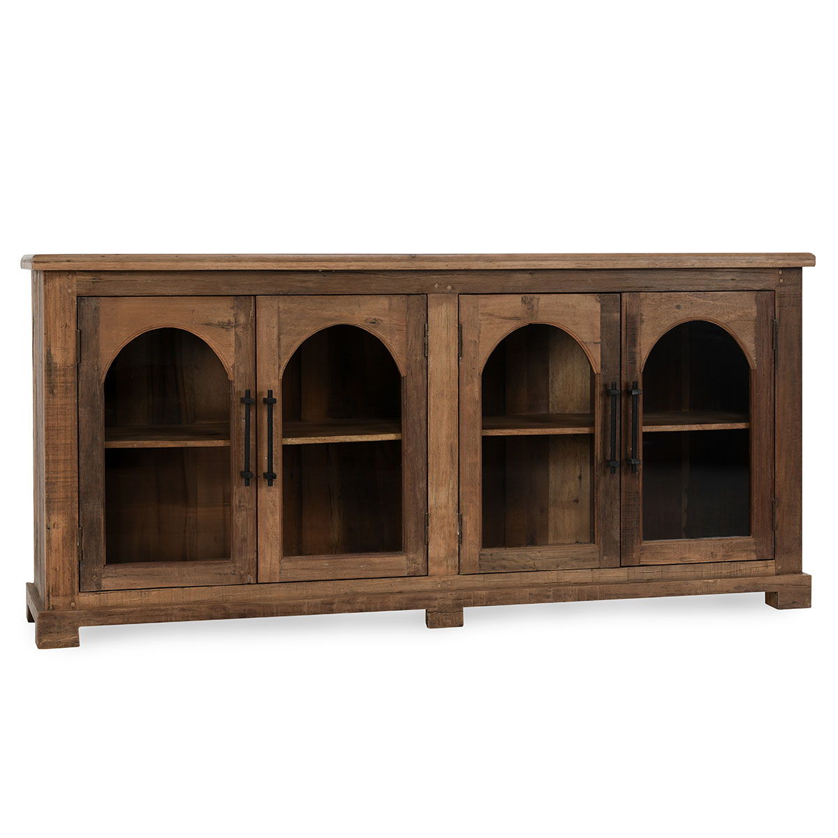 Zion - Wood 4 Door Cabinet - Natural - R&R Furniture Gallery (Fountain Valley, CA)