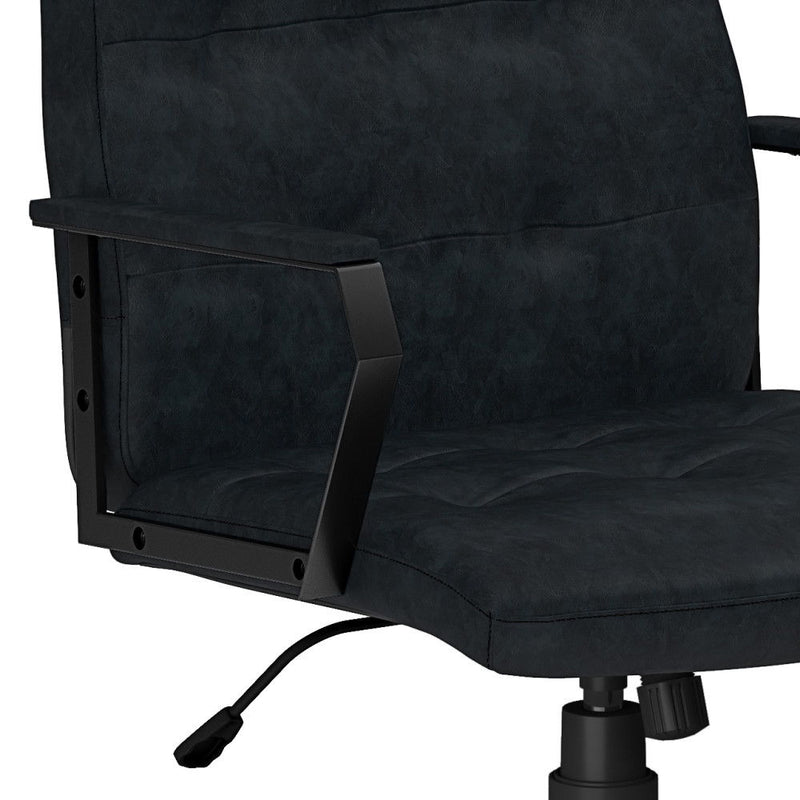 Foley - Swivel Office Chair - Distressed Blue - R&R Furniture Gallery (Fountain Valley, CA)