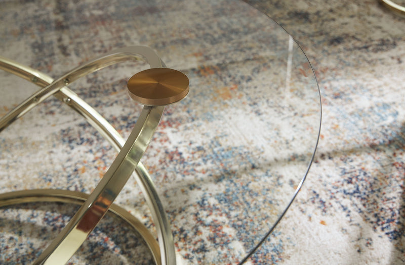 Crimonti - Occasional Table Set (Set of 3) - Champagne - R&R Furniture Gallery (Fountain Valley, CA)