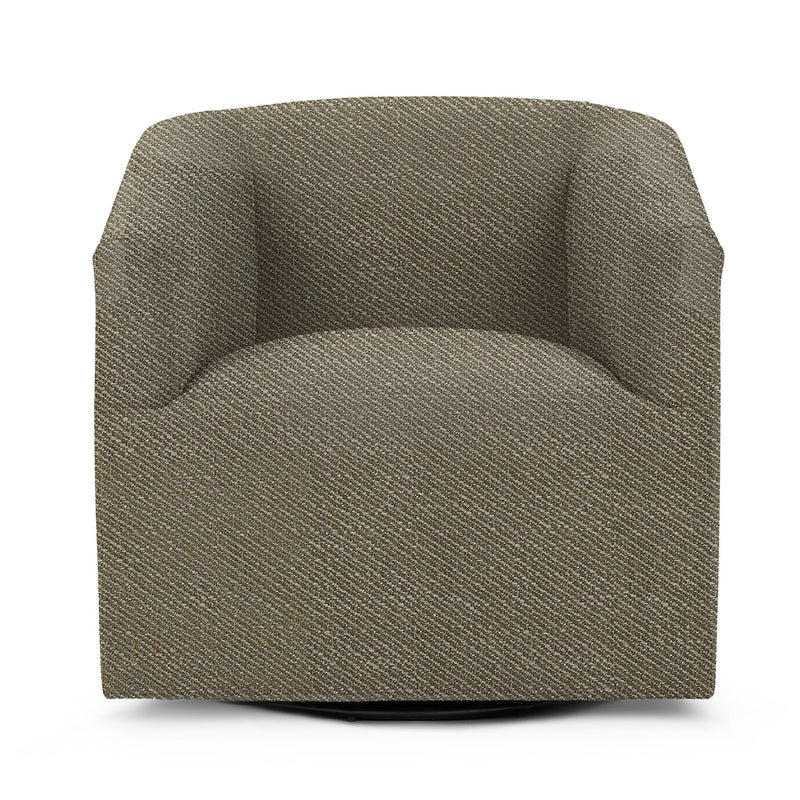 Classic Home Vernon swivel chair with upholstered seat and backrest, featuring a modern design and sturdy base.