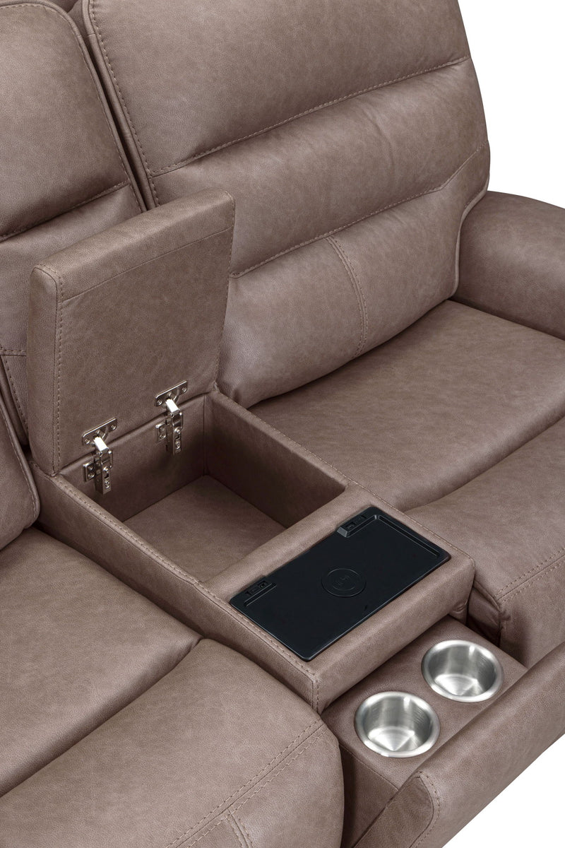 Parker Living Lawson power reclining 3-piece sofa set with plush cushions and modern design, ideal for a stylish living room.