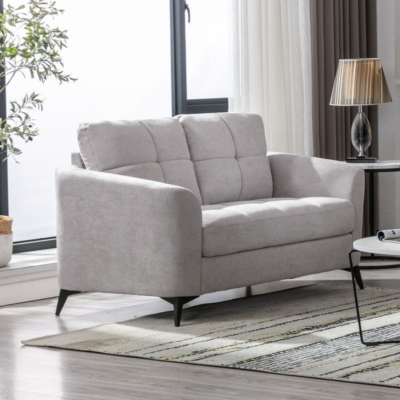 Callie - Woven Fabric Loveseat - R&R Furniture Gallery (Fountain Valley, CA)
