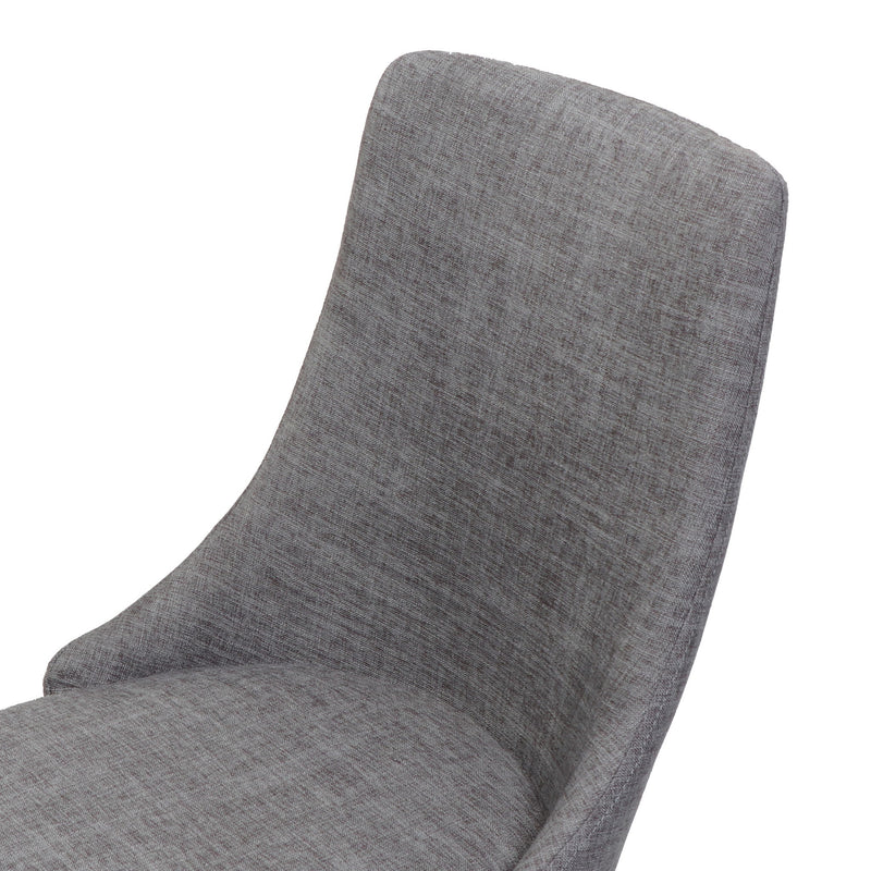 Mid Century Modern Fabric Armless Dining Chair - R&R Furniture Gallery (Fountain Valley, CA)