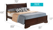 Sleigh Bed With Low Footboard - R&R Furniture Gallery (Fountain Valley, CA)