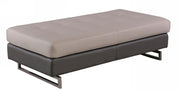 8136 - Two-Tone Ottoman - Beige - R&R Furniture Gallery (Fountain Valley, CA)