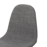 Modern Minimalist Fabric Dining Chair With Iron Legs - R&R Furniture Gallery (Fountain Valley, CA)
