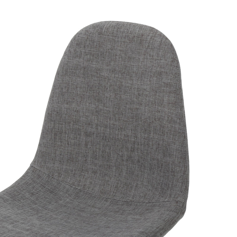 Modern Minimalist Fabric Dining Chair With Iron Legs - R&R Furniture Gallery (Fountain Valley, CA)