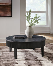 Marstream - Round Cocktail Table - Black - R&R Furniture Gallery (Fountain Valley, CA)