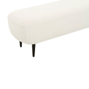 Denise - Boucle Bench - Cream - R&R Furniture Gallery (Fountain Valley, CA)