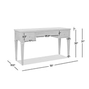 Dauphin - 3 Drawer Executive Desk - R&R Furniture Gallery (Fountain Valley, CA)