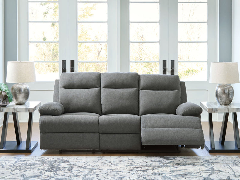 Side-Swipe - Reclining Sofa With Drop Down Table - R&R Furniture Gallery (Fountain Valley, CA)