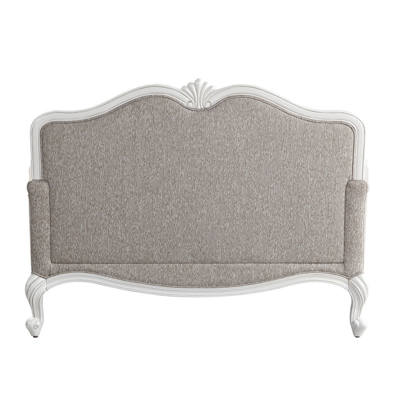 Ciddrenar - Loveseat With 3 Pillows - Fabric & White - R&R Furniture Gallery (Fountain Valley, CA)