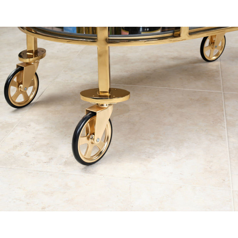 Savannah Breeze - Bar Cart - Bright Gold - R&R Furniture Gallery (Fountain Valley, CA)