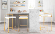 Lumi Source Fuji contemporary glam barstool with quality construction, featuring a sleek modern design and cushioned seat.