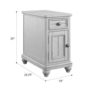 Chairside Table - Gray - R&R Furniture Gallery (Fountain Valley, CA)