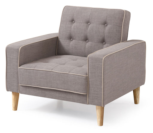 Vibrant contemporary Glory Furniture futon chair bed with colorful upholstery, versatile seating and sleeping option.