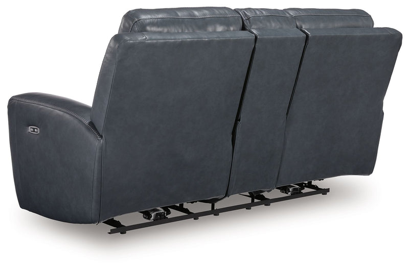 Next Move - Power Reclining Loveseat With Console / Adjustable Headrest - R&R Furniture Gallery (Fountain Valley, CA)