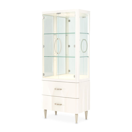 London Place - Display Cabinet - Creamy Pearl - R&R Furniture Gallery (Fountain Valley, CA)