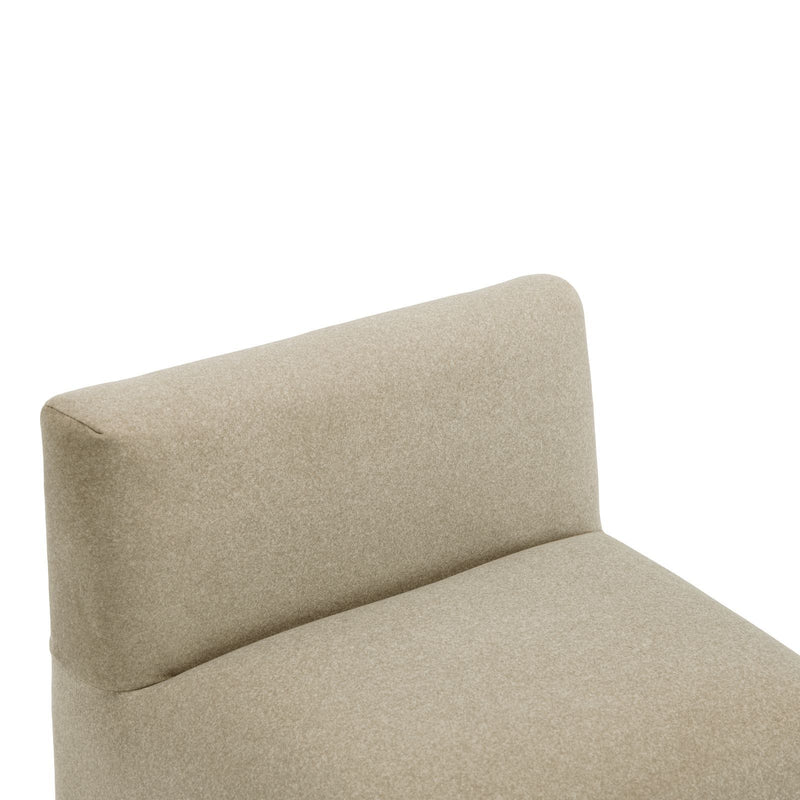 Pippa - Mohair Stool - Taupe - R&R Furniture Gallery (Fountain Valley, CA)