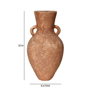 Earthenware - Roman Vase With Handles - Terracotta - R&R Furniture Gallery (Fountain Valley, CA)
