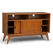 Draper - Handcrafted Mid Century Low TV Media Stand - R&R Furniture Gallery (Fountain Valley, CA)