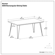 Hunter - Handcrafted Dining Table - R&R Furniture Gallery (Fountain Valley, CA)